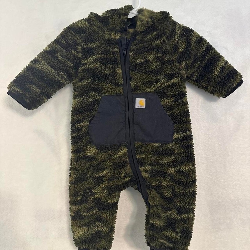 Carhartt baby camo sherpa hooded zip coverall 3M